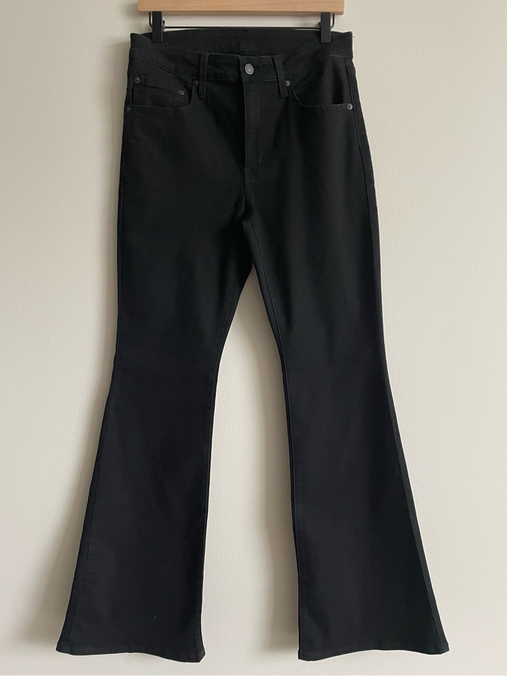 Levi's Jeans Black 726 High Rise Flare Classic Western 30